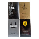 Kit Com 4 Perfumes Masculino 212 Combo Importado De Homem