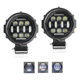 2 Exploradoras Led Redondas 5 Pulgadas 4x4 20.000 Lm 12/24 V