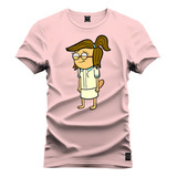 Camiseta Plus Size Confortável Menininha Nerd