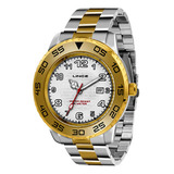 Relógio Masculino Lince Prata E Dourado Mrt4335l B2sk