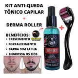 Derma Roller + Tônico Nasce Cresce E Fortalece Kit Antiqueda