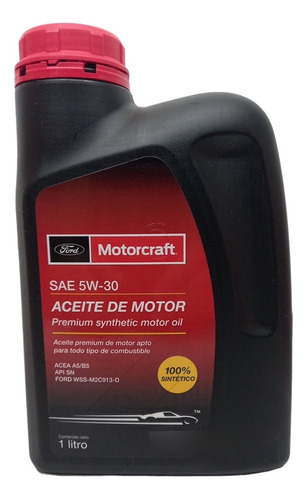 Lubricante Motorcraft 5w30 100% Sintetico 1lt Wssm2c913d Sn