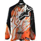 Conjunto Motocross Alpinestars Original Orange Black Top Rac