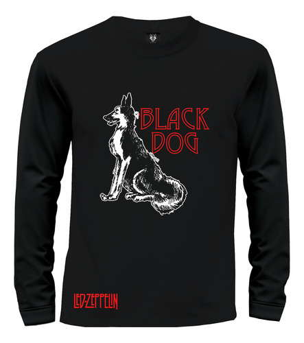 Camiseta Camibuzo Rock Led Zeppelin Black Dog