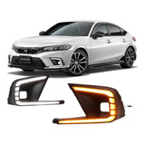 Biseles Drl Led Con Direccionales Honda Civic 2022 2023