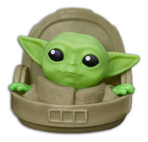 Luminária Baby Yoda The Child Star Wars Abajur Mesa Grande Cor Da Cúpula Verde-claro Cor Da Estrutura Marrom-claro 110v/220v