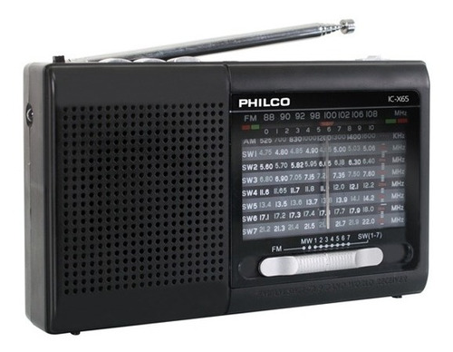 Radio Recargable Portátil Philco Bluetooth Fm Usb/microsd