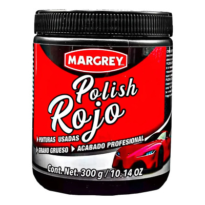 Polish Rojo Grano Grueso Margrey 300g Pulimento Automotriz | MercadoLibre