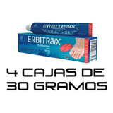 Erbitrax Terbinafina 4 Pack 30 Gr Crema Antihongos/mal Olor 