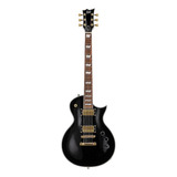 Guitarra Elétrica Ltd Ec Series Ec-256 De  Mogno Black Com Diapasão De Jatobá Assado