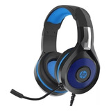 Auriculares Hp Dhe-8010 Gamer Con Luces Y Microfono Negro