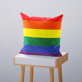 Almohada Pride Orgullo Lgbt Terciopelo Cojin Con Relleno