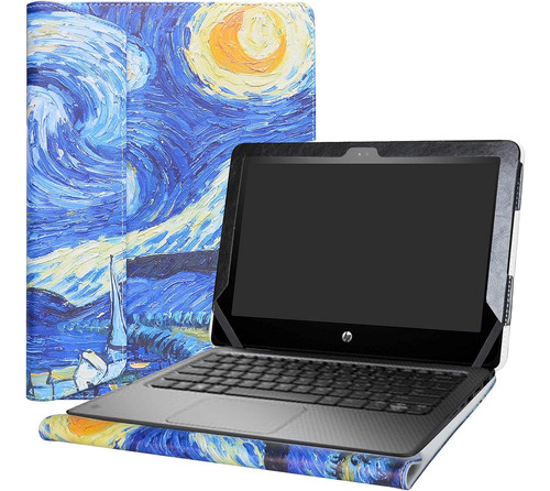 Funda P/ Laptop Alapmk, Diseño Noche Estrellada, Para Hp