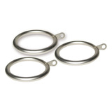 Pack De 10 Unidades Argolla Para Cortina De Metal 19 Mm