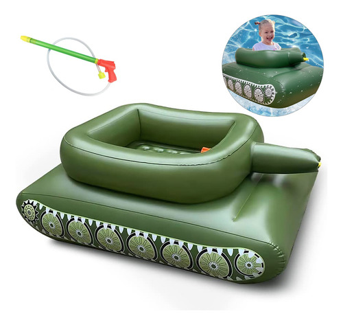 Flotador Inflable Albercas Tanque Juguete Con Lanzador Agua