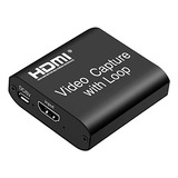 Tarjeta Capturadora De Video 4k Hdmi Con Loop Out - Full Hd