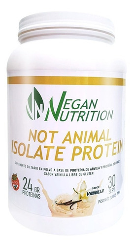 Vegan Nutrition Proteina Vegana Isolada 2lbs Stevia Sabor Vainilla