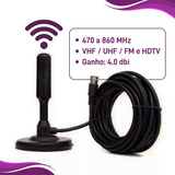 Antena Hd Para Tv Samsung LG Smart Led Lcd 4k 3d Int/ext Uhf