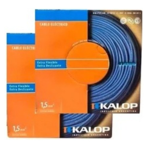 Cable Unipolar  1,5 Mm Kalop X 100 M. Cat5 Pack X 2 Un