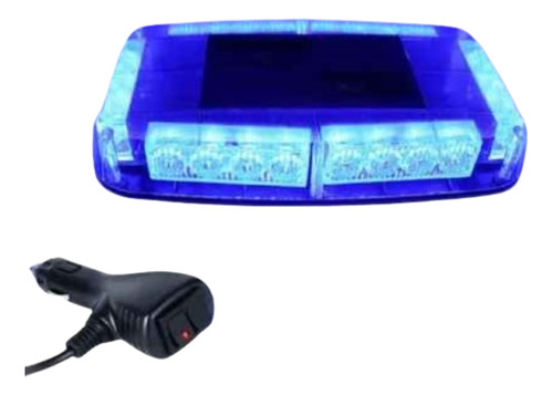 Baliza Estroboscopica 36 Led Azul Blanco Vehiculos Seguridad