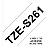 Cinta Brother Tzes261 Negro Sobre Blanco 36mm X 8mts Industr