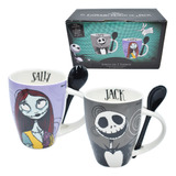 2 Tazas Disney Extraño Mundo Jack Calavera Navidad Ceramica