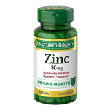 Zinc 50 Mg 100 Tabletas Natures Bounty