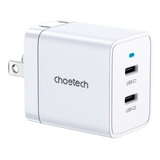 Choetech Q5006 40w Cargador Rápido 2 Puertos Tipo C