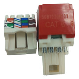 Conector Fêmea Panduit Cj688tprd Tx6 T568a/b Rj45 Kit 02 Pçs