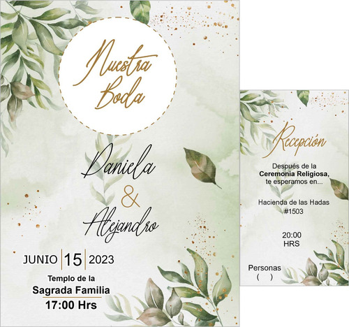 10 Invitaciones Boda Varias2 Economica+pase+sobre+sello