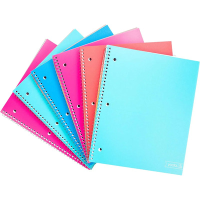 Juego De Cuadernos En Espiral Yoobi College Ruled De 8 X ...