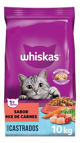 Whiskas Castrados Gato Adulto X 10 kg Mascota Food