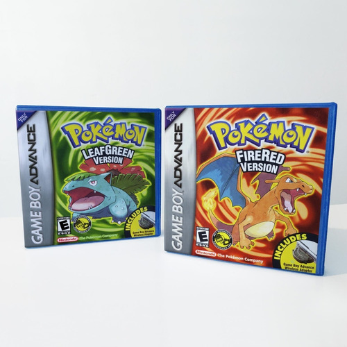 Pokemon Fire Red & Leaf Green Estuches Game Boy Advance 