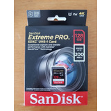 Memoria Sandisk Sd 128 Gb Extreme Pro 200 Mb Uhs-i V30