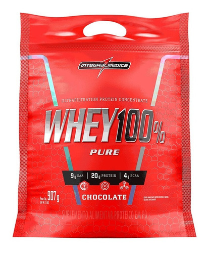 Refil Whey 100% Pure - 907g - Integral Médica