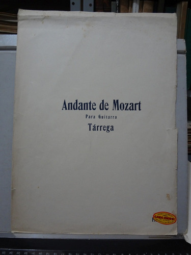 Partitura Violão Andante De Mozart Tarrega
