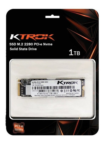 Ssd Ktrok M.2 2280 1tb Pci-e Nvme Solid State Drive