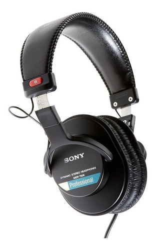 Fone De Ouvido Headphone Sony Over-ear Mdr-7506 Preto 