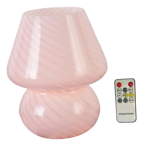 Lámpara De Mesa Luz De Noche - Rc 2 Colores Rosado