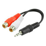 Cable De Audio P2 Estéreo Macho X 2 Rca Hembra Av2 15 Cm