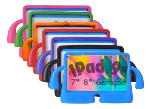 Capa Infantil iPad 9, 8, 7 Geracao 10.2 Melhor Qualidade