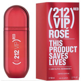 Perfume 212 Vip Rose Red X 80ml Carolina Herrera Original