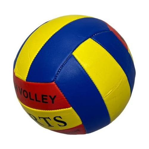 Pelota De Voley Tricolor Cuero Sintetico Cosida Beach Volley