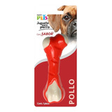 Juguete Dental Hueso Sabor Pollo Fancy Pets Color Rojo