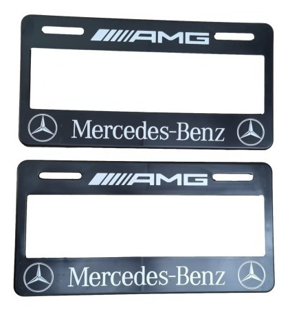 Portaplacas Para Mercedes Benz Solo Numeros Tapa 1 Par