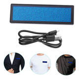 Aviso Led Recargable Programable Mini Escarapela Programable