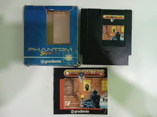 Crime Buster C Caixa Manual Phantom System Nintendinho Nes