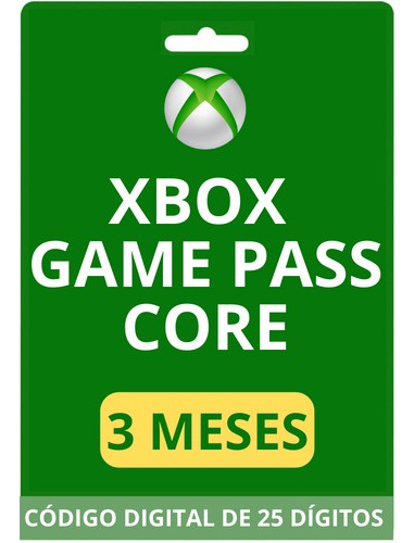 Xbox Game Pass Core Para Console - 3 Meses De Assinatura