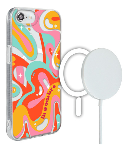 Funda Para iPhone Magsafe Y Nombre Para Mujer Curvas Groovy