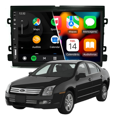 Central Mp5 Android Auto Carplay Sem Fio + Molduras